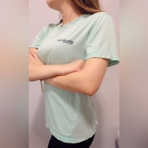 Columbia Lime Green T-Shirt Women's 1x